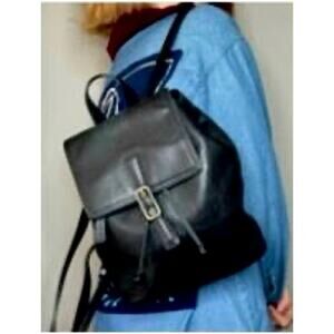 Coach Vintage Y2K Black Smooth Leather 9858 Legacy Backpack Daypack Rucksack